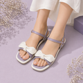 Women's Bow Comfort Sandals – Lavender | Twin Footwear