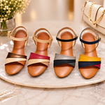 Women's Casual Cross Strap Comfort Sandals – Multi Color Collection